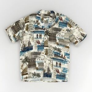Batik Bay Men XXL Short Sleeve Hawaiian Shirt  Tropical Surf Print Summer Beach